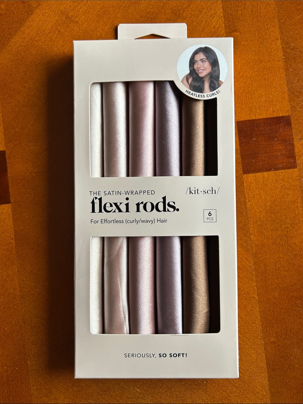 Kitsch Satin-Wrapped Flexi Rods - Silver, Rose Gold, Mauve, Bronze